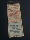 Vintage West Virginia Matchbook: ?The White Sulphur Springs Restaurant?