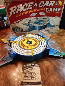 Transy's RACE-A-CAR THE SPEEDWAY SKILL GAME 1960s TRANSOGRAM COMPLETE *read - Picture 1 of 11