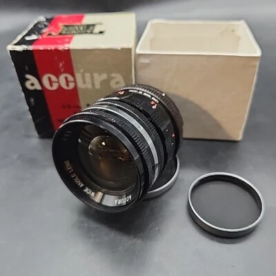 RARE ACCURA Wide Angle 35mm F:2.8 Lens For Exakta Mount w Box & Metal Caps - Image 1 of 4