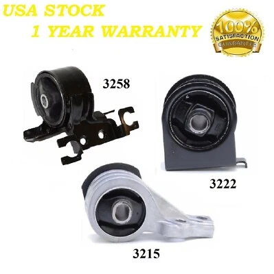 3 PCS MOTOR & TRANS MOUNT FIT 2005-2006 Mercury Mariner 2.3L GAS - Auto Trans - Image 1 of 4