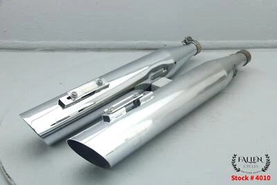 Harley Road King RCX 2002 4,0 juego de tubos de silenciador de escape cromado Foto 1 de 4