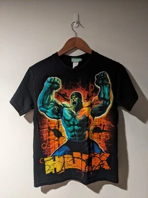 Vintage 2008 The Incredible Hulk Marvel Comics Black Youth Large T-Shirt - Image 1 of 4
