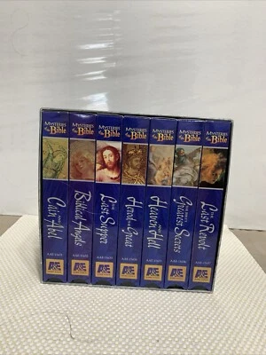 A&E Mysteries of the Bible, Boxed Set lot of 7 VHS Tapes - religious English - Image 1 of 4