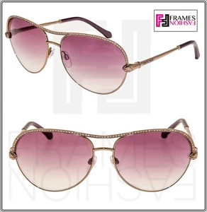 ROBERTO CAVALLI VEGA RC1011 Bronze Violet Gradient Metal Aviator Sunglasses 1011 - Picture 1 of 8