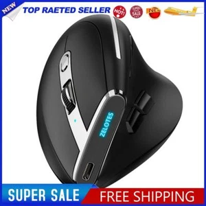 F-36 Vertical Mouse 2400 DPI 8 Buttons Bluetooth-compatible Mice (Black) - Picture 1 of 6