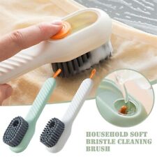 1/2x Shoe Cleaning Brush Soft Bristles Long Handle Laundry Brush Scrubbing Stain