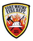 Fort Wayne Indiana In Fire Patch Ems Rescue Public Safety Flames Axe Pic