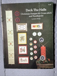 Deck The Halls Christmas Cross Stitch & Needlepoint Pattern Chart Booklet  - Picture 1 of 1
