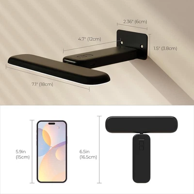  Paquete de 2 luces de imagen recargables a batería con control remoto, 3 temperaturas de color Foto 1 de 4