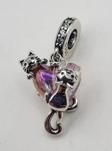 Colgante con dije de gato pequeño de plata de ley 925 para pulsera o collar - Imagen 1 de 1