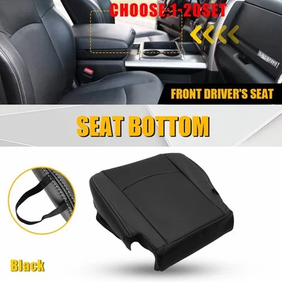 Cubierta de asiento de cuero negra para Dodge Ram 3500 Laramie 2013-2018 1-5X Foto 1 de 4