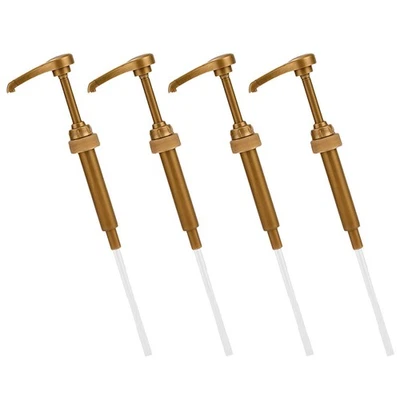  4 Pcs Commercial Syrup Pump Bottle Pumps for Flavored Syrups Coffee - Image 1 of 4