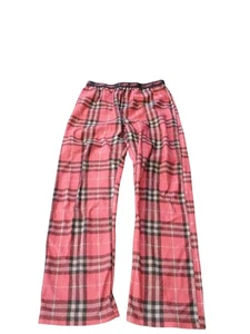 Calvin Klein Boy Sleepwear Plaid Lounge Pants Elastic Waist Red Size L 10-12 - Picture 1 of 3