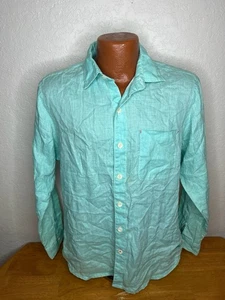Herren Tommy Bahama Relax L/S Hemd mit Knopfleiste Small S | Grün | Leinen - Bild 1 von 5
