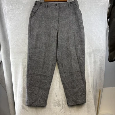 Pantalones de tiro Orvis vintage para mujer 16 gris tweed lana entrepierna totalmente forrada 28 años 90 Foto 1 de 4