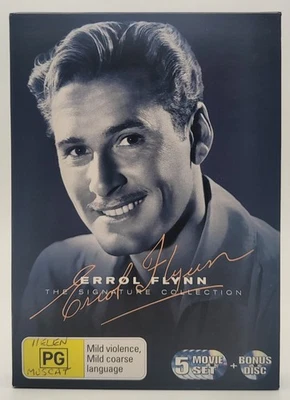 Errol Flynn - The Signature Collection. DVD 6 Discs Region 4 with Slipcover. - image 1 of 4