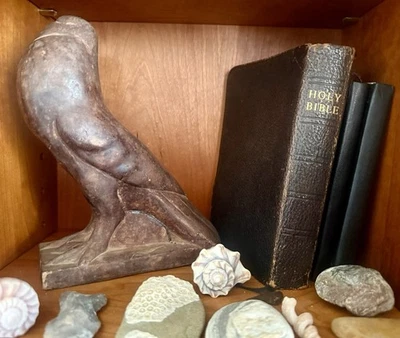 Art Deco French Pigeon Sculpture Statue Cher Ami Pottery Stone 1920’s  J. Martel - image 1 of 4