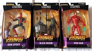 Marvel Legends Series Iron Man, Iron Spider-Man & Black Widow 6" Action Figures - Picture 1 of 8
