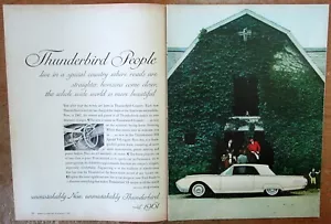 1961 Ford Thunderbird "Thunderbird People" Original Color Ad - Picture 1 of 1