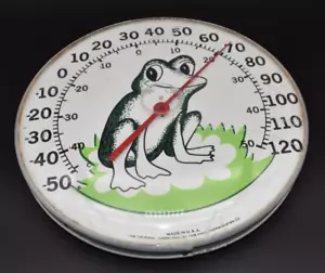 Vintage 12" "The Original Jumbo Dial Frog Thermometer" Ohio Thermometer Co USA - Picture 1 of 7