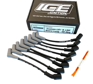 ICE PRO 100 9mm Ignition Spark Plug Leads V8 Commodore LS1 LS2 LS3 Black - Picture 1 of 4