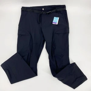 Mier Herren Ripstop Nylon Stretch Cargo Reise Hose Outdoor Wandern schwarz Gr. XXL - Bild 1 von 7