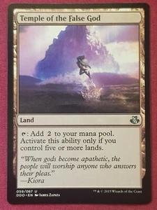 Magic The Gathering DUEL DECKS ELSPETH VS KIORA TEMPLE OF THE FALSE GOD card MTG - Imagen 1 de 2