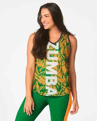 Zumba Tropics 网眼背心 - Oh 橙色 ~ XS S L XXL ~ 免费送货! — 第 1/4 张图片