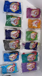 Complete SET of 12 1998 Ty Teenie Beanie Babies McDonalds Happy Meal Toys SEALED - Picture 1 of 5