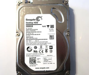 Seagate ST3000DM001 1ER166-501 CC25 (Z501) TK 3TB 3.5" Sata Thailand 08/2015 - Picture 1 of 1