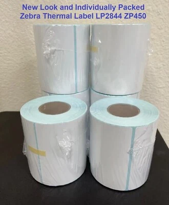 BLVD 4 Rolls 4x6 Direct Thermal Shipping Labels 250/Roll For Zebra 2844 ZP450 Eltron