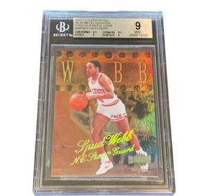 Spud Webb Precious Metal Gems 2012 Fleer /50 BGS 9 Mint PMG sp refractor Hawk - Picture 1 of 6