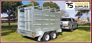 12x6 Tandem Stock Cattle trailer Galvanised 3500kg ATM, - Picture 1 of 5