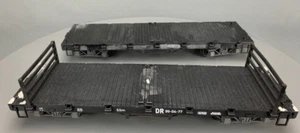 G Scale LGB 45690 DR Flat Cars Platform 2 Car Set G0695 - Picture 1 of 14