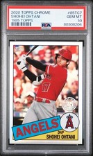 2020 Shohei Ohtani Topps Chrome #85TC-7 1985 35th Anniversary Refractor - PSA 10
