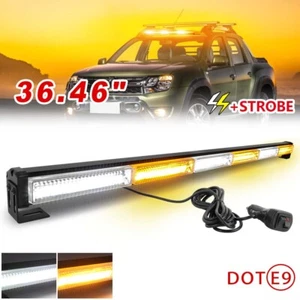 36" LED Emergency Warning Light Bar Windshield Strobe Amber Traffic Advisor - Picture 1 of 9
