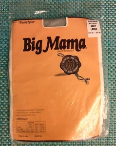 Big Mama Ultra Transparente Grande Gris No. Pantimedias 412577 100%. Nuevo nailon - Imagen 1 de 5