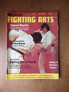 Oriental Fighting Arts October November 1974 Aaron Banks Chow Kar King Fu 525 - Imagen 1 de 2