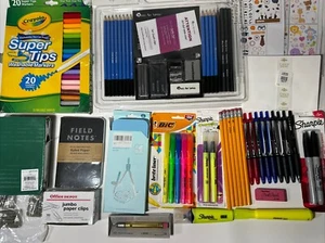 Lot NEW Set Stationery School Office Scrapbooking Supplies Notepads Stickers Mar - Picture 1 of 6