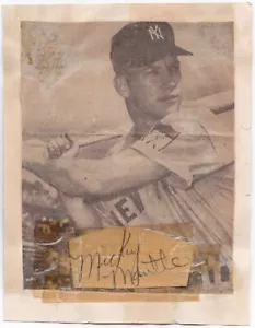 1951 Mickey Mantle ROOKIE Signature Display – JSA - Picture 1 of 3