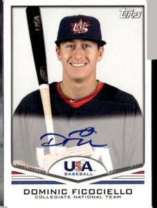 2011 Topps USA Baseball Auto #USA-A5 Dominic Ficociello (F)