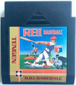 ORIGINAL VINTAGE NINTENDO NES "RBI BASEBALL" TENGEN GAME CARTRIDGE ~ TESTED