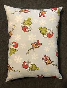 Beautiful Handmade Dr. Seuss Grinch Accent - Throw Pillow 13” x 10” - Picture 1 of 1