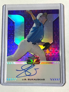 J.B. Bukauskas 2017 Leaf Valiant Purple Auto Card #BA-JBB  # /15