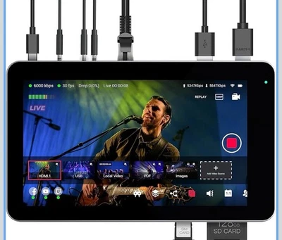Monitor codificador de transmisión en vivo todo en uno portátil YoloBox Foto 1 de 4