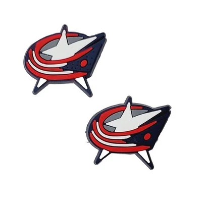 NHL Columbus Blue Jackets Hockey Team For Crocs Shoe Charms Jibbitz - 2 Pieces - Image 1 of 3