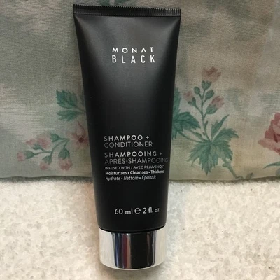 Champú + acondicionador Month Black 2 en 1 tamaño de viaje 60 ml/2 oz nuevo sellado Foto 1 de 4