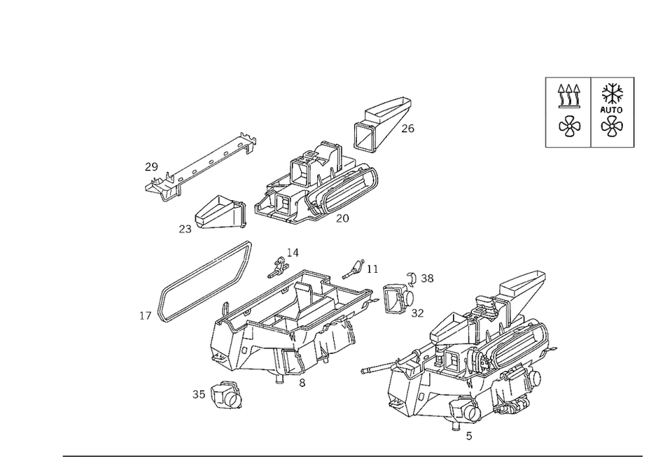 Trocador de calor genuíno Mercedes-Benz 002-835-66-01 - Imagem 1 de 1