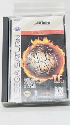 NBA Jam T.E. (Sega Saturn, 1995) with Manual / Registration Card Tested Working - Image 1 of 4