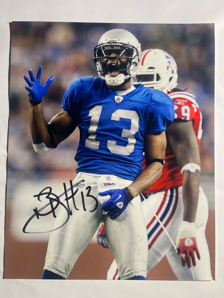 Foto 8x10 assinada pelo Detroit Lions NATE BURLESON - Imagem 1 de 1